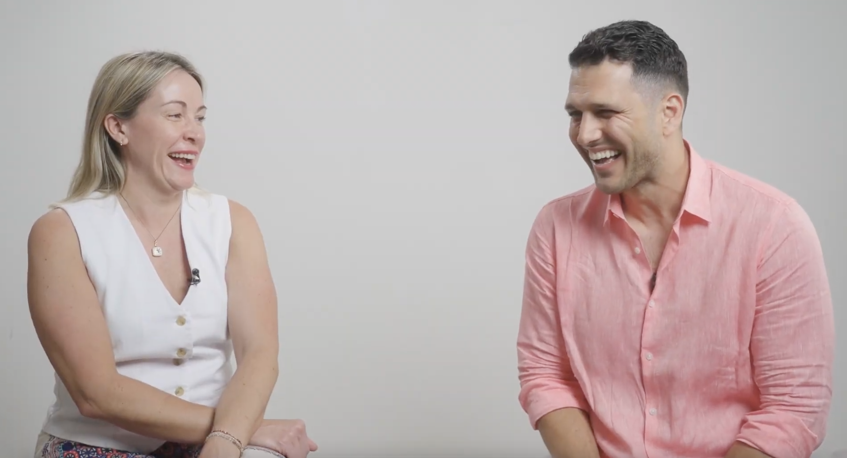 Katie McAdams, CMO at Basis Technologies, sharing a laugh with Terry Taouss during their AAC Big Idea Series interview